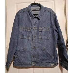 Vintage Y2K Hip-Hop Reynolds & Perry Denim Jean Jacket Size Large